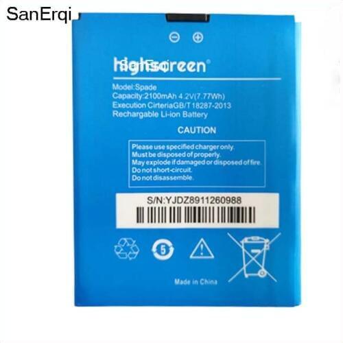 10pcs 2100mAh Battery For Highscreen Spade Battery For Highscreen Spade cell phone battery
