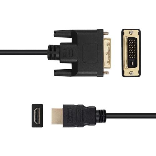 1080P 3D HDMI to DVI HDMI Cable DVI-D 24+1 Pin Adapter Cables for LCD DVD HDTV XBOX High Speed DVI to HDMI Cable 1M 2M 3M 5M