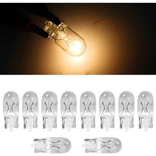 10x 12V 5W 501 194 W5W T10 W2.1x9.5d Clear Wedges Auto Interior Instrument lights Halogen Lamp Car Bulb Lamp Car Light Source
