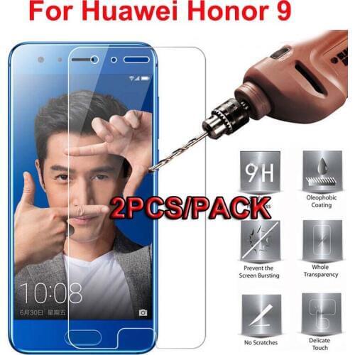 2PCS Glass Screen Protector For Huawei Honor 9 Tempered Glass sFor Huawei Honor 9 Glass Huawei Honor 9 Screen Protector Film ]