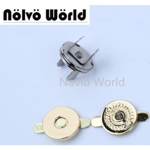 50pcs 18*2mm dish shape powerful strong magnetic snap button clasp fastener for sewing handbags bags purse wallets