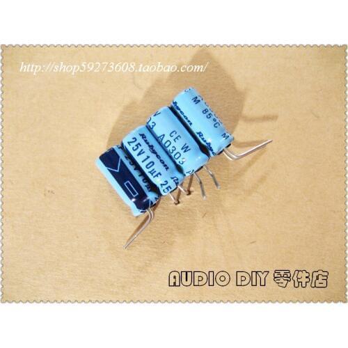 2020 hot sale 30PCS/50PCS Rubycon Old Sky Blue TWSS (CEW) Series 10uF/25V Electrolytic Capacitors free shipping