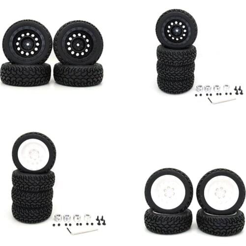 4 Pcs RC Car Tires Tyre Wheels Rims Set Upgrade Accessories for MN D90 D91 D96 MN99S RC Car Spare Parts