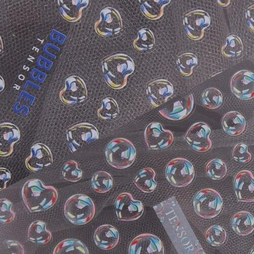 5D Engraving Nail Stickers Frosted Thin Transparent Adhesive Thin Tough Stickers Transparent Bubble Nail Art Decals Nail Sticker
