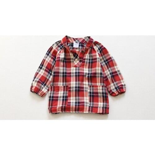 BBD Girls T-Shirt New Cotton Three Quarter Plaid O-Neck Fashion England Style Tops Special Offer Kids 3 4 5 Years Costume