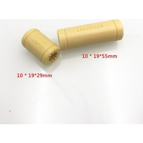 Fast Ship!1PCS RJ4JP 01-10 soild Polymer Linear bearing LM10UU / LM10LUU Plastic Bearing 3d printer linear bearing 10 mm ID