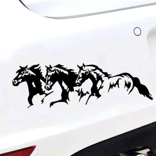 CK3386# Running Horses vinyl car sticker reflective waterproof cool waterproof removable decal self-adhesive car auto stickers