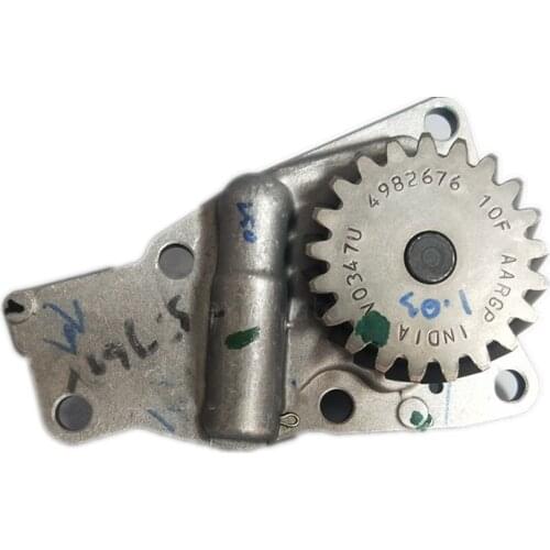 Free shipping excavator parts B3.3 Cummins engine oil pump 4982682 for Komatsu PC60-7 120-6/130-7/4D95 oil pump Liugong 907D