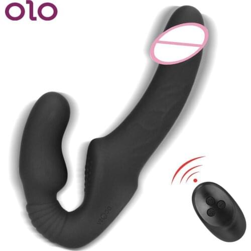 Dildo Vibrator Dual Penis Head Adult Product Sex Toys for Lesbian Wireless G Spot Female Masturbation Strap-on Dildo