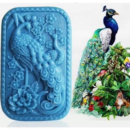 Lucky Bird Shape Handmade Soap Food Grade Silicone Mold Candle Aroma Gypsum DIY Mould