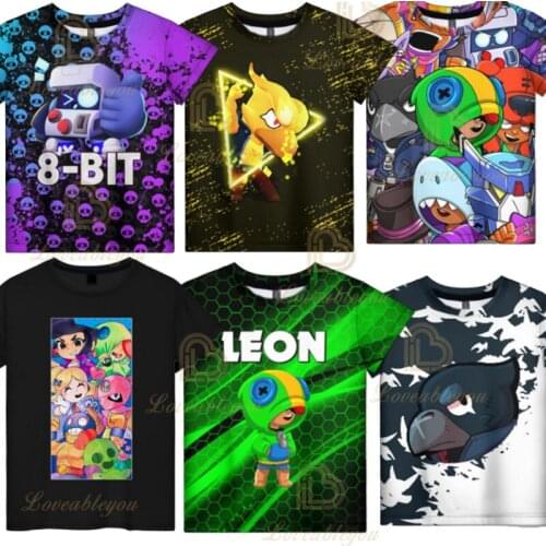 Game Stars Tshirt Kids Leon Crow Spike 3D Print Casual T Shirt Clothes Boy Girl Women Men Tops Tees Costume Clothing T-Shirt
