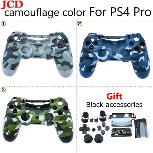 JCD New Camouflage Cases Housing Shell Buttons For PS4 Pro Controller Replacement For Sony for Playstation 4 Pro Gamepad