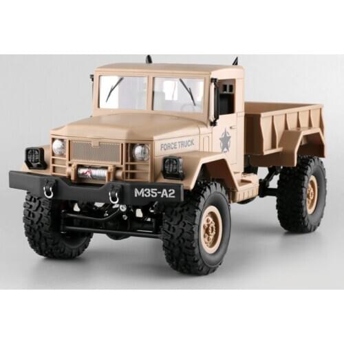 RC Car 4WD 2.4G Replaceable Tire Tracked Snow Truck WiFi HD Camera Real-time Transmission High Speed Military Truck VS WPL B-16