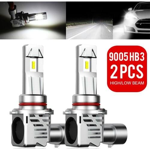 Mayitr 2pcs Car Auto 9005 HB3 120W LED Headlight Kit High / Low Beam Bulb Super Bright 6500K 9-32V 12000LM Parts