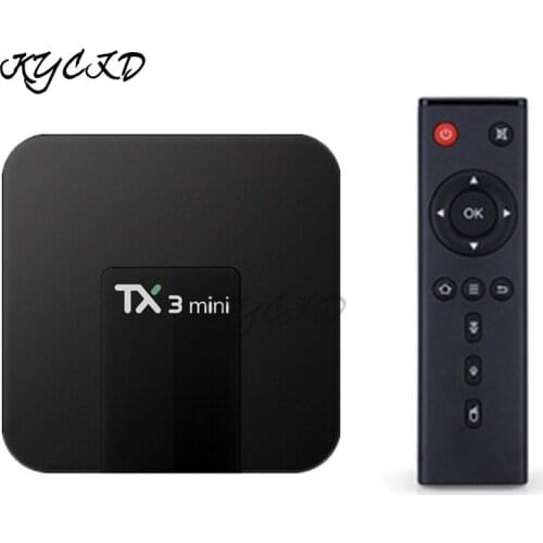 IPTV TX3 Mini Smart TV Box Android 8.1 Amlogic S905W 1G 8G 2G 16G 4K H.265 2.4G 5G Dual Wifi Set-top Box Media player PK H95 T95
