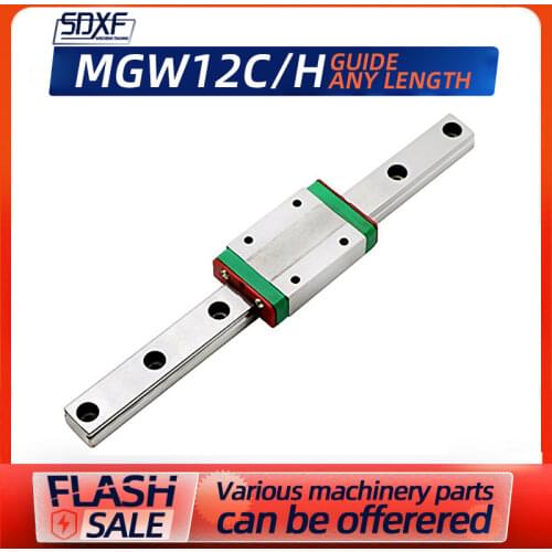 1pcs MGW12, direct sales from the factory of miniature guide rail, length 100mm-2000mm, + one or two pieces of MGW12C/MGW12H