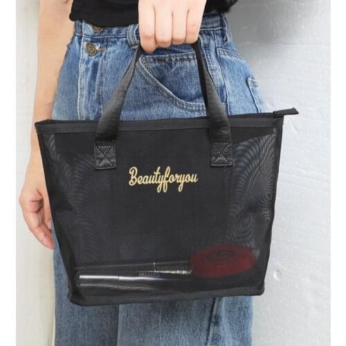 Multifunction Women Shopper Bag Cosmetic Toiletry Pouch Outdoor Travel Necessaire Bag Makeup Storage Organizers Men Beach Bag