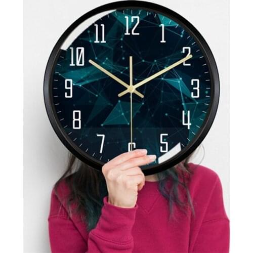 SUZUKI 12 inches Fashion Quartz Wall Clock Modern Home Decoration Round Silent Wall Clock Hanging Wall Watch Living Room Bedroom