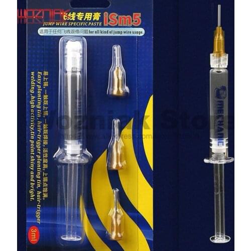 MECHANIC ism5 Solder Paste for Mobile Phone Maintenance Flying Wire Fly line jump wire Fingerprint Flight Line Filling Points