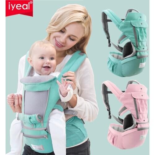 Ergonomic Baby Carrier 0-48M Baby Hipseat Carrier Front Facing Ergonomic Kangaroo Baby Wrap Sling for Baby Travel
