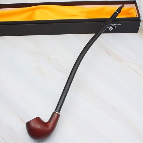 Long Rod Solid Wood Pipe Portable Smoking Pipe Handmade Art Pipe Creative Fancy Colorful Pipe Grinder Pipe Set Gift Wholesale