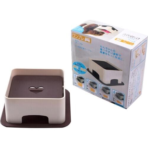 Plastic Non-Slip Lifting Table Height Adjustable Pet Dining Table For Dog Bowls Pet Feeding Drinking Table