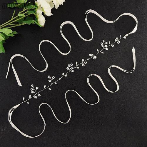 Fashion Belt Flourish Pearls Bridal Belt For The Bride Wedding Accessories Thin Belts For Women Girl Party Night Dress