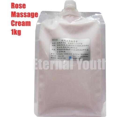 1000g Rose Facial Massage Cream Nourishing Detox Cream Cosmetics OEM Face Body Care Spa Equipment 1kg