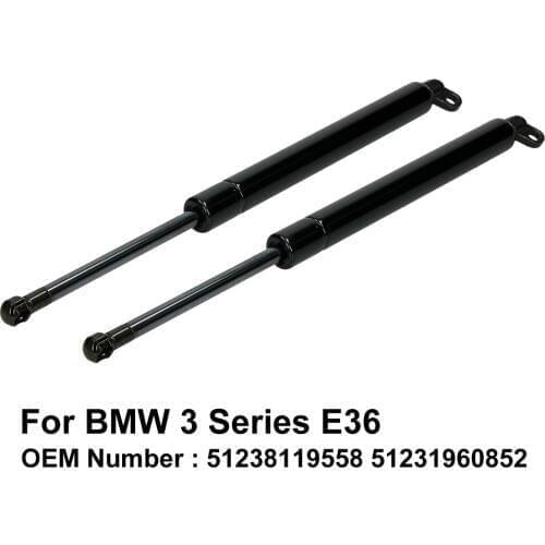Front Hood Lift Cylinder Support Gas Spring Strut for BMW 3 Series E36 316i 318i 320i OE 51238119558 51231960852 ( Pack of 2 )