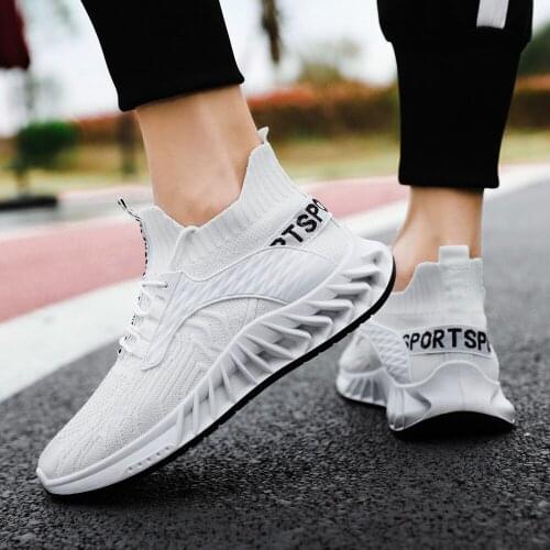 Middle cut comfortable running mens shoes new mens high-quality sports shoes breathable mesh casual shoes hiking tennis shoes