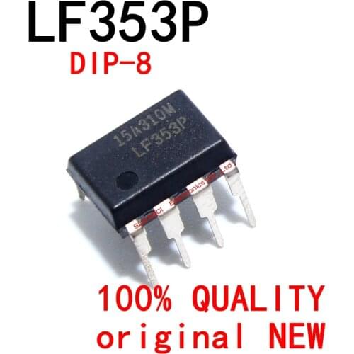 10PCS LF353P DIP8 LF353N DIP-8 TI JFET-INPUT DUAL OPERATIONAL AMPLIFIER LF353 DIP