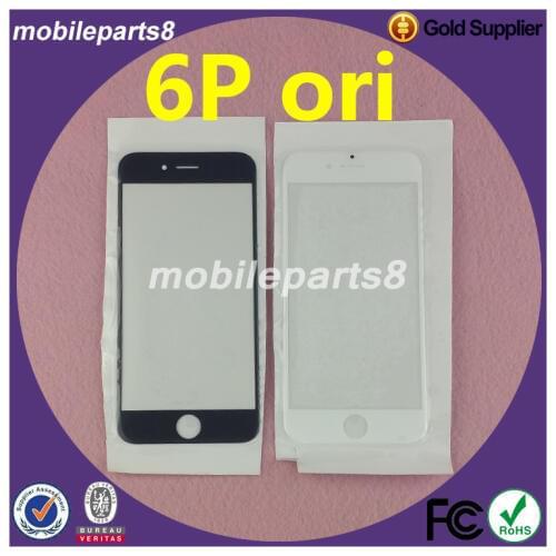 10pcs/lot Fress shipping fee touch screen glass (not digitizer)for iPhone 6 plus Front Screen Outer Glass Replacement ori