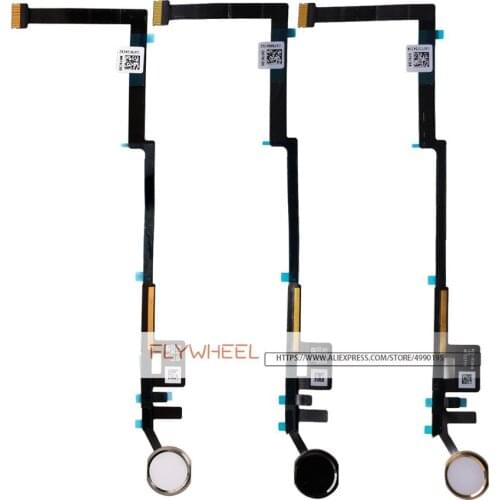 10pcs/lot Home Button With Flex Cable Ribbon Assembly For iPad 2017 2018 A1822 A1823 A1893 A1954 Return Menu Button