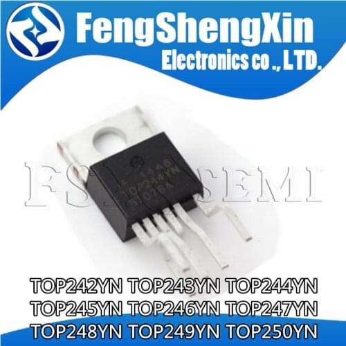 10PCS TOP247YN TOP223YN TOP243YN TOP244YN TOP245YN TOP246YN TOP250YN TOP224YN TO-220 Integrated Off-line Switcher