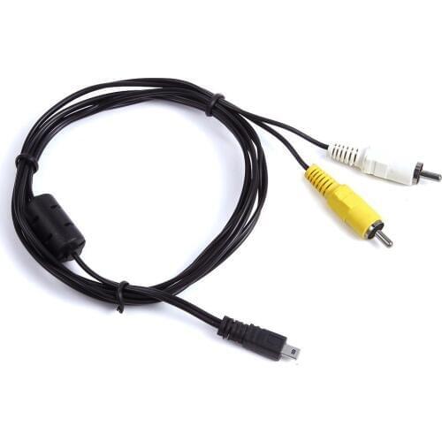 100pcs/lot AV A/V Audio Video TV-OUT Cable Cord Lead For Nikon Coolpix Camera EG-CP14 EG-CP15 UC-E6