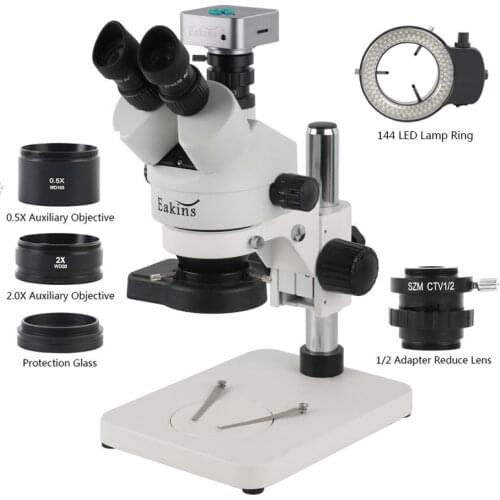 1080P 36MP HDMI USB C Mount Video Camera 7X 45X 90X Simul-Focal Stereo Trinocular Microscope Phone Soldering PCB Repair Tools