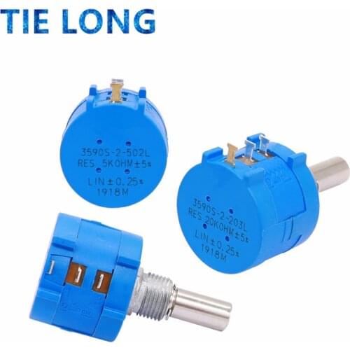 3590S 1K 2K 5K 10K 20K 50K 100K 500R 100R 200R ohm Precision Potentiometer Adjustable Resistor 3590 102 103 502 103 203 503 104