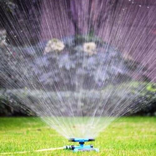 360 Degree Automatic Garden Sprinklers Watering Grass Lawn Rotary Nozzle Rotating Water Sprinkler System Garden Supplies