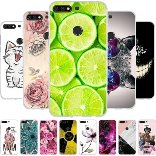 B For Huawei Honor 7C Case On Huawei Honor7C 5.99 inch Soft Silicone Phone Cover For Huawei Honor 7C LDN-L01 LDN-LX3 TPU Cases