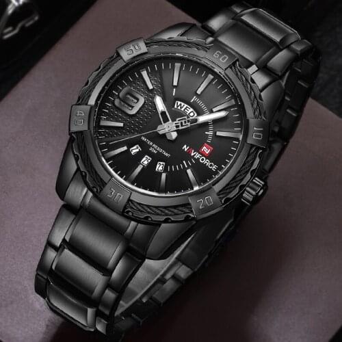 New NAVIFORCE Mens Creative Business Waterproof Watch Men Fashion Week Display Wristwatch Male Clock Watches Relogio Masculino