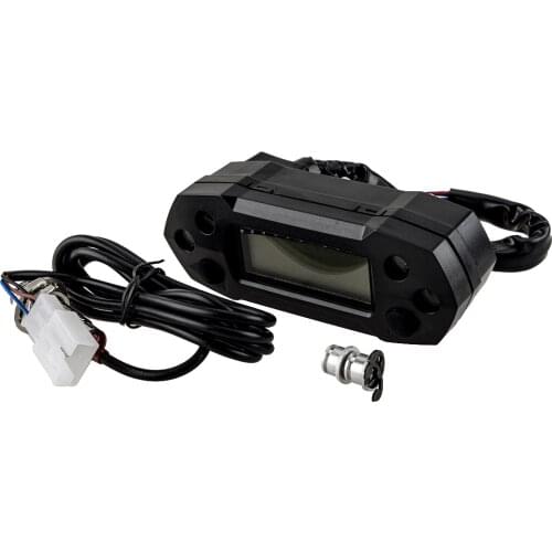 1 Set DC 12V Black Mini LCD Digital Speedometer Tachometer Odemeter Meter Display for Motorcycles Scooters Replacement