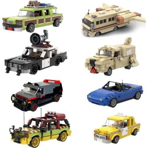 Speed Town Racer Famous Car Vehicle Super Diy Kids Policemen Classic Robot Aircraft Model Building Blocks Toys Children