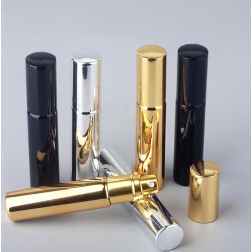 Spray bottle 10 ml black Fine Mist Spray Bottle Plastic Lotion Pump Bottle Travel Perfume Water Bottle Refill