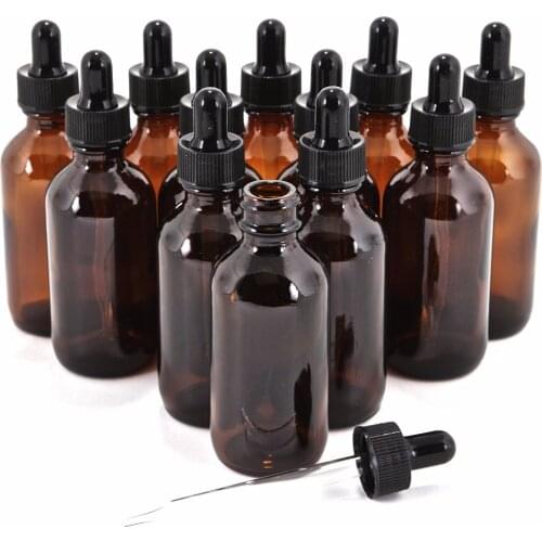 60ml 2OZ Amber Blue Clear Glass Bottle with Eye Dropper Dispenser for Essential Oils Colognes Perfumes 12pcs/lot P108