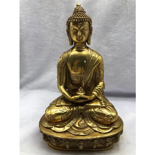 Copper Statue Tibetan Buddhis Amitabha Bronze Buddha Statue