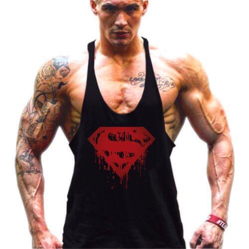 Vest Muscle Sleeveless Singlets Mens Bodybuilding Fitness Top Men Gym Tank Top Clothing Brand Fashion Workout Sports Shirt