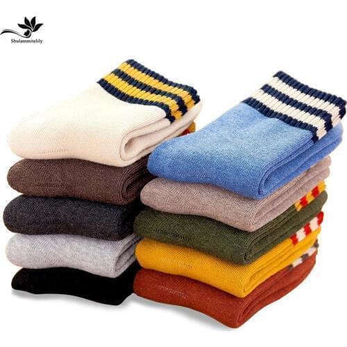 5pairs New Winter Thick Warm Wool terry towel Women Sock Vintage Christmas soild Socks Colorful Socks Gift Free size cute sokken