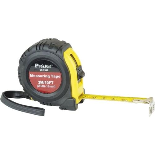 Proskit 3M Strong Magnetic Retractable Steel Tape Measure Range Finder With locking High Hardness Wood Measuring Ruler Tools