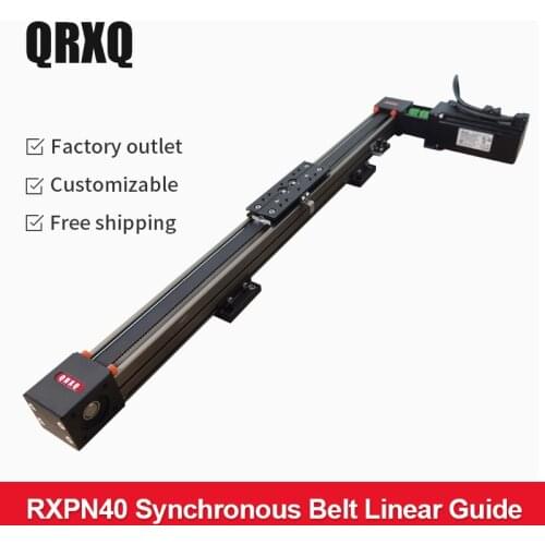 QRXQ RXPN40 Linear Guide Delta Servo Motor High-precision Synchronous Belt Module Linear Slider