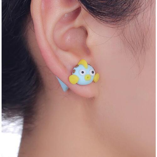 TTPAIAI 30 Brand Handmade Polymer Clay Cute Tropical Fish Stud Earrings Fashion Jewelry Animal Earrings For Women Girl Gift